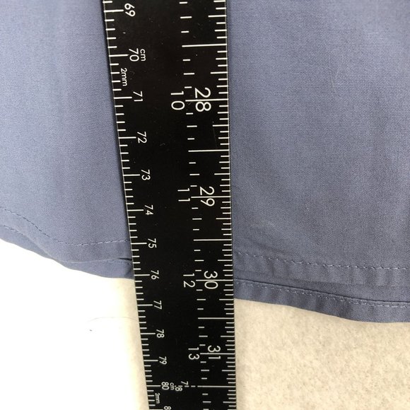 Calvin Klein Men's Size Large Blue Non-Iron Collared Button Down Dress Shirt - Picture 5 of 8